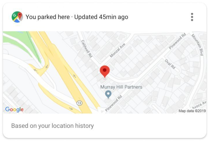 Google智能助理可以自动记住您车辆停放的位置