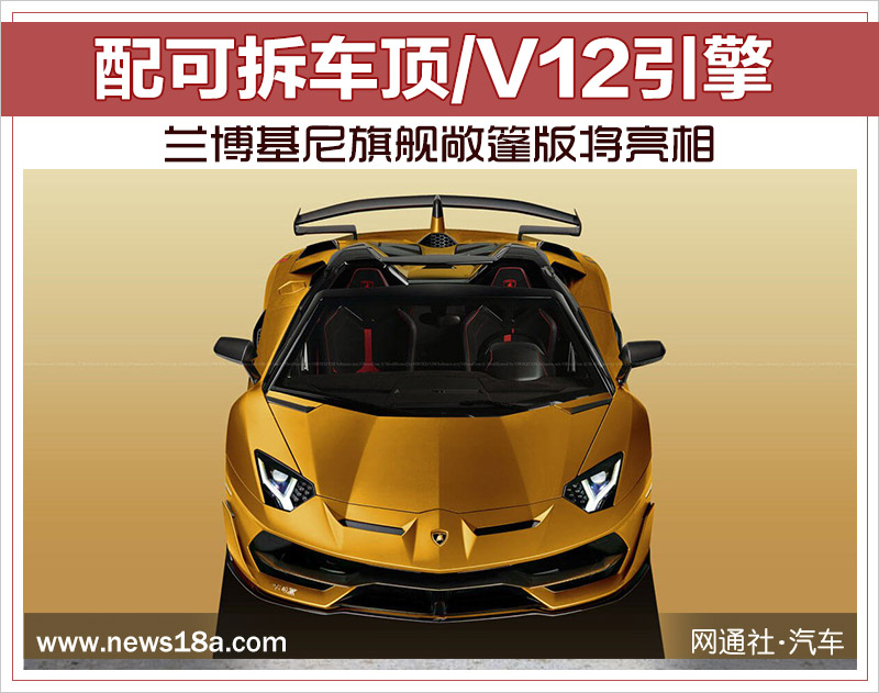 兰博基尼旗舰敞篷版将亮相 配可拆车顶/V12引擎