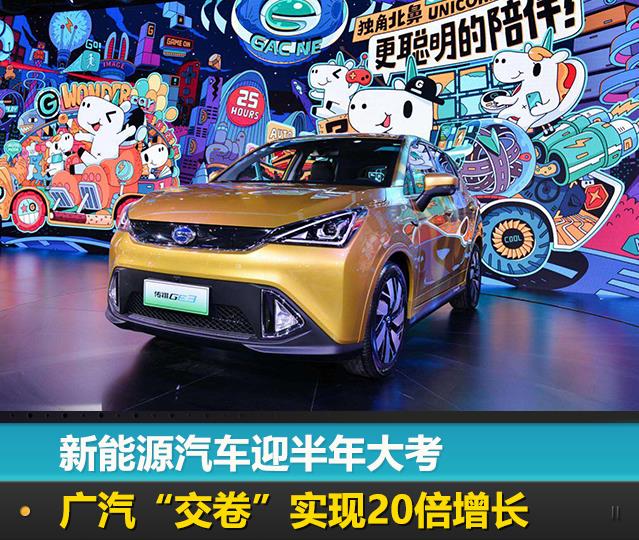新能源汽车迎半年大考，广汽“交卷”实现20倍增长