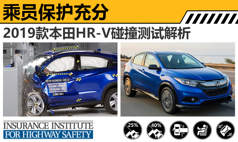 2019款本田HR-V碰撞测试解析 乘员保护充分
