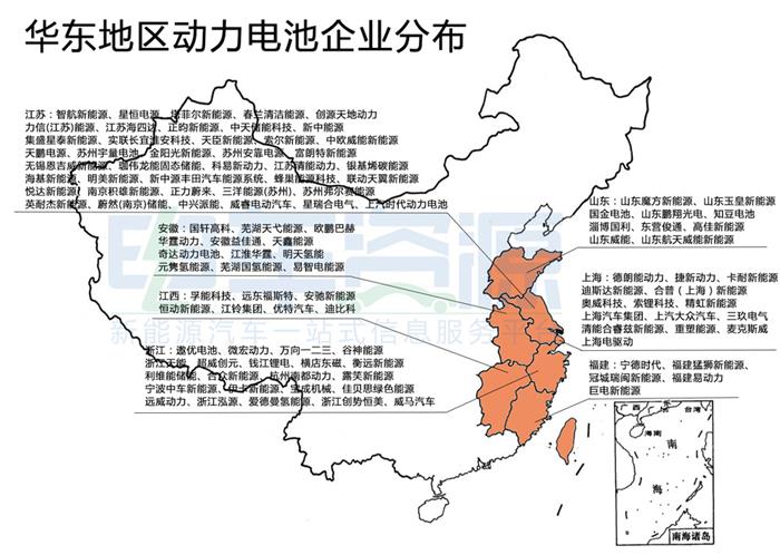 这里有一份最新中国动力电池企业分布地图！
