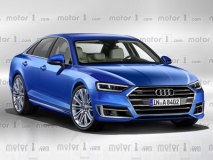 与添越共享动力 曝全新奥迪A8效果图