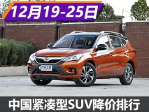 宋降1.5万 中国品牌紧凑型SUV降价排行