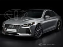 更贴近量产造型 Genesis G70新假想图