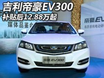 补贴后售12.88万起 吉利帝豪EV300上市