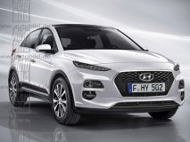 或6月亮相/定位小型SUV 现代KONA效果图