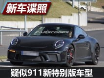 取消后扰流板 疑似保时捷911特别版谍照