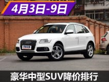 奥迪Q5降8.4万元 豪华中型SUV降价排行