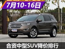 帕杰罗·劲畅降5.55万 中型SUV降价排行