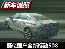 全新设计 疑似国产全新标致508谍照曝光