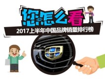 您怎么看？上半年中国品牌销量吉利夺冠