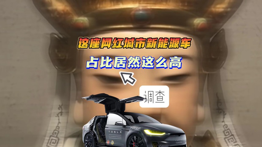 这座网红城市新能源车 占比居然真么高！