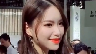 成熟性感的女神级车模，气质优雅端庄大方，有种无法抗拒的魅力