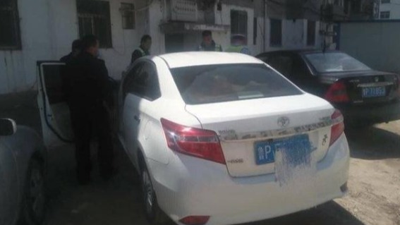 轿车套牌又违法！阳谷交警摸排锁定行踪