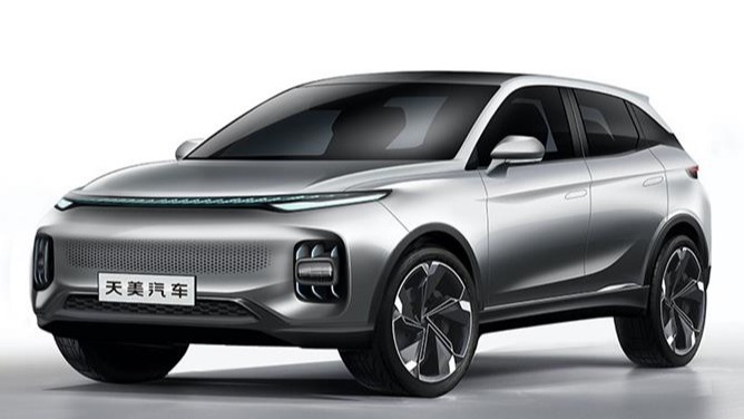 天美汽车宣布进军新能源市场 首款SUV车型亮相