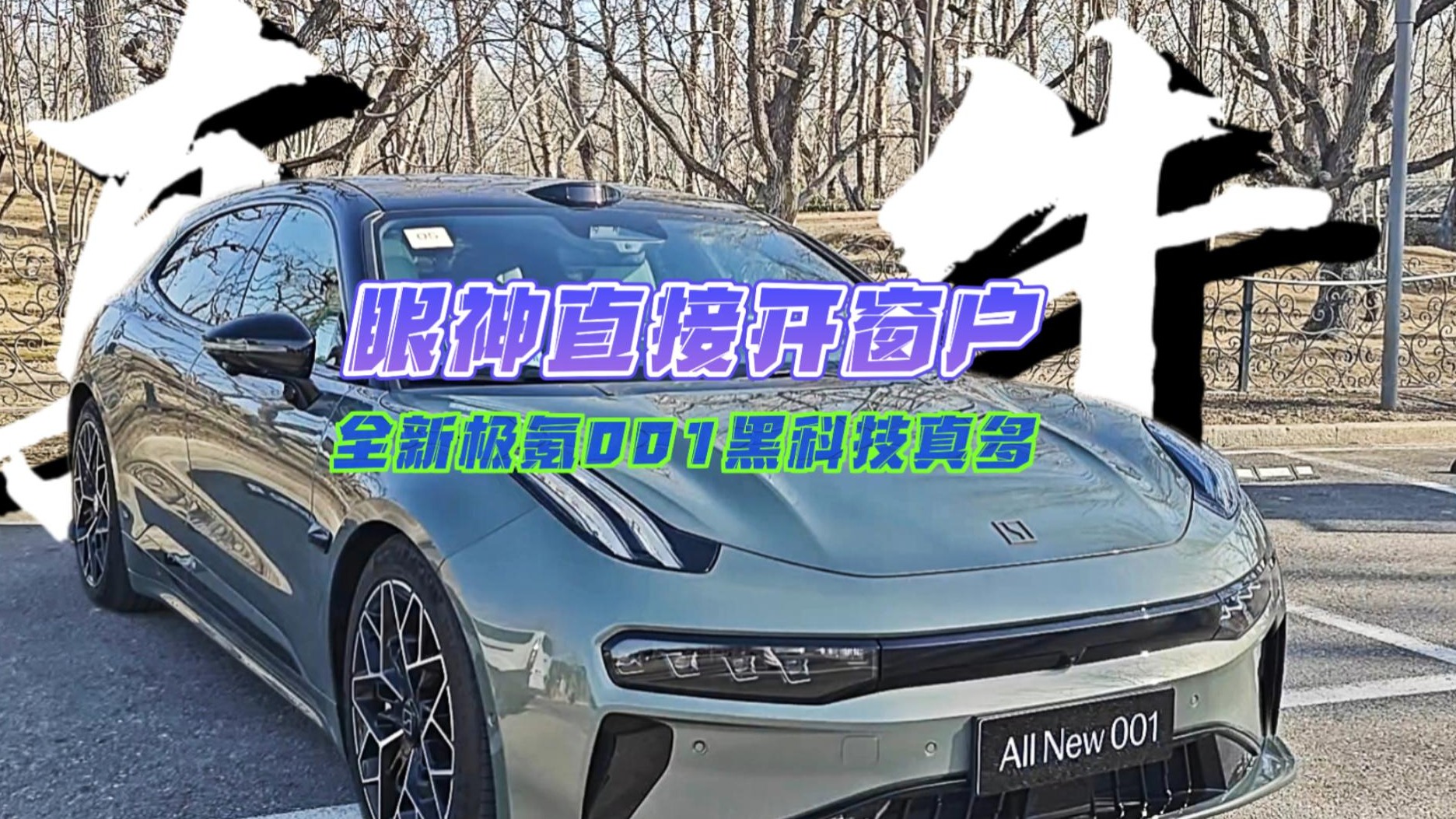 眼神直接开窗户 全新极氪001黑科技真多