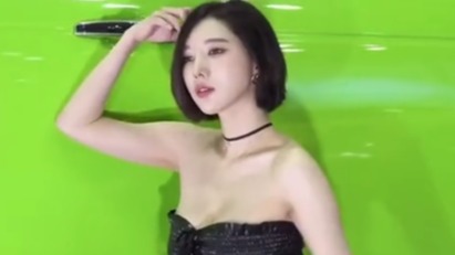 美女车模宋珠雅性感黑丝豹