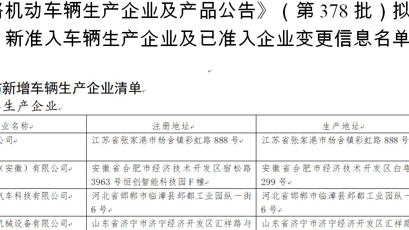 与蔚来同步，又一家车企获得独立生产资质