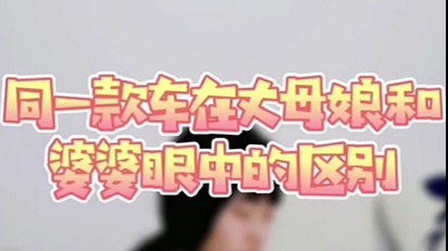 同一款车在丈母娘和婆婆眼中的区别