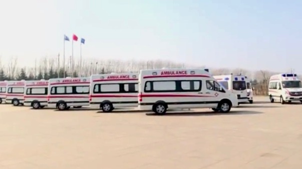 再追捐20台 北汽福田40台图雅诺负压救护车正式发车湖北