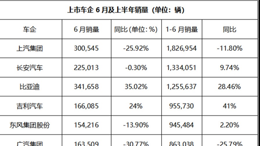 上市车企半年考：吉利窜的最快，北汽蓝谷下滑却更值得看重