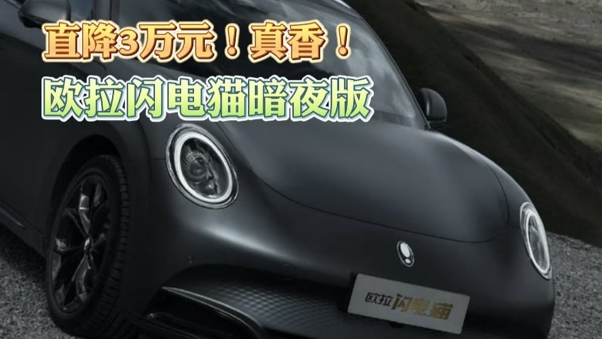 欧拉闪电猫暗夜版 直降3万元！真香！