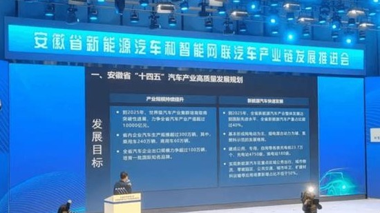 安徽拟立法促进新能源汽车产业发展，全国首家