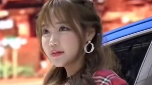 韩国性感美女车模，格子红杉小姐姐，青春精致的容貌令人羡慕