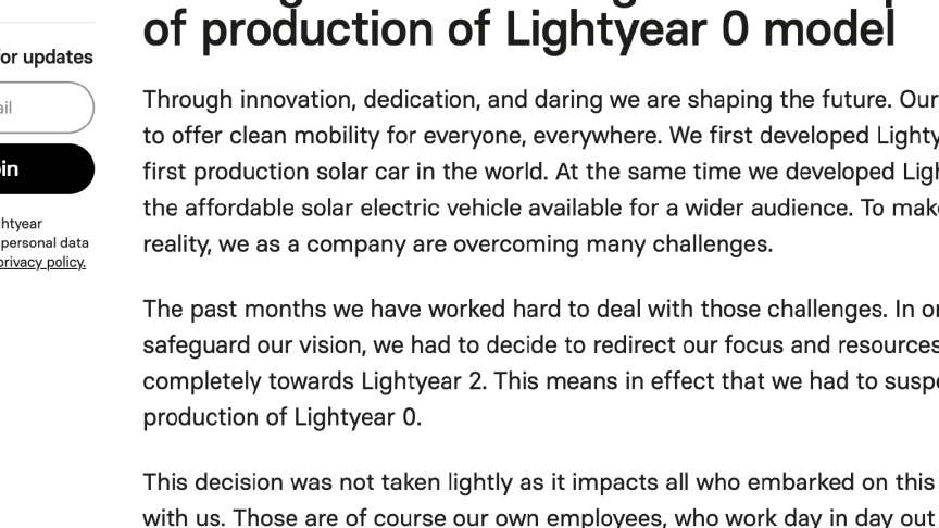 世界第一辆量产太阳能汽车，黄了