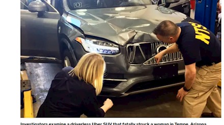 世界首例自动驾驶致命车祸司机认罪