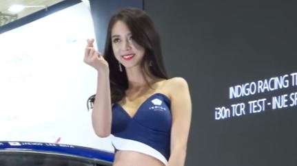 美丽大方的车模小姐姐