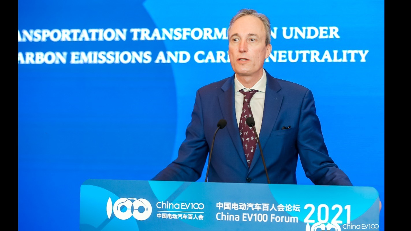 百人会论坛（2021）|世界银行中国局局长芮泽：移动出行去碳化三个核心要素，避免、转移和提升