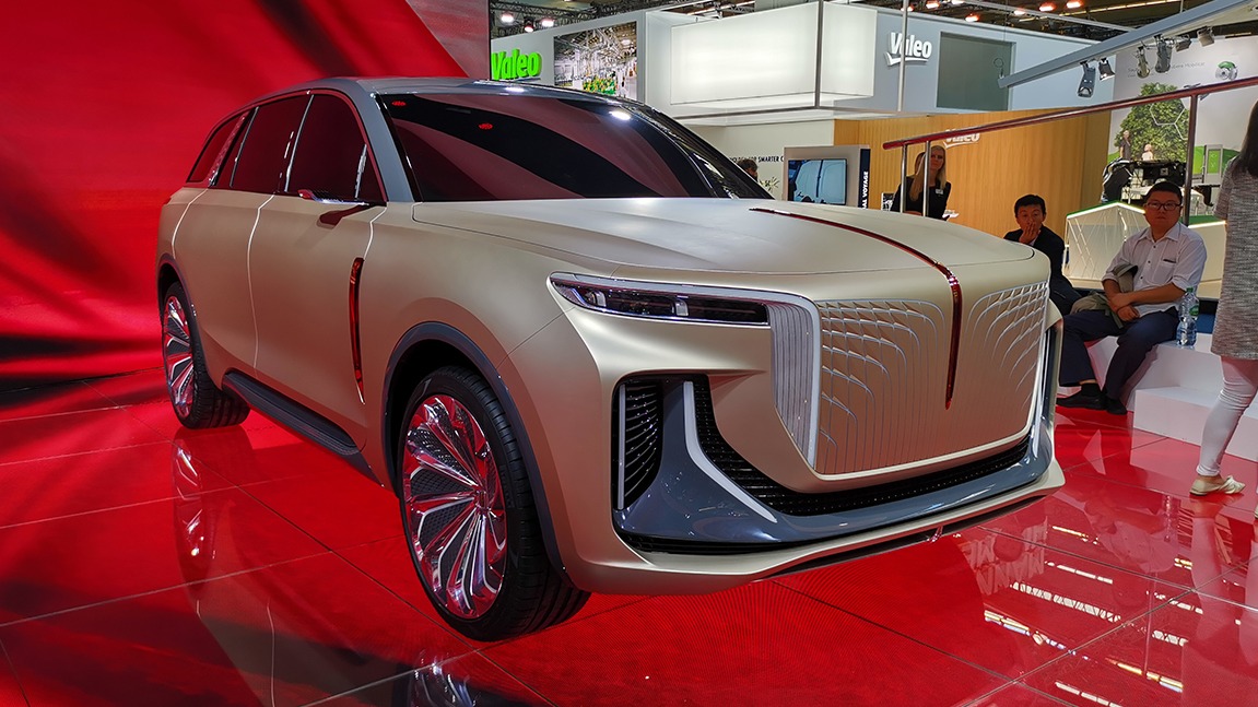 全尺寸SUV/L4级自动驾驶 红旗纯电SUV概念车首发