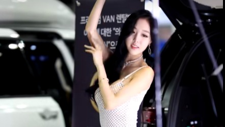 韩国赛车车模的私房写真，高挑性感！