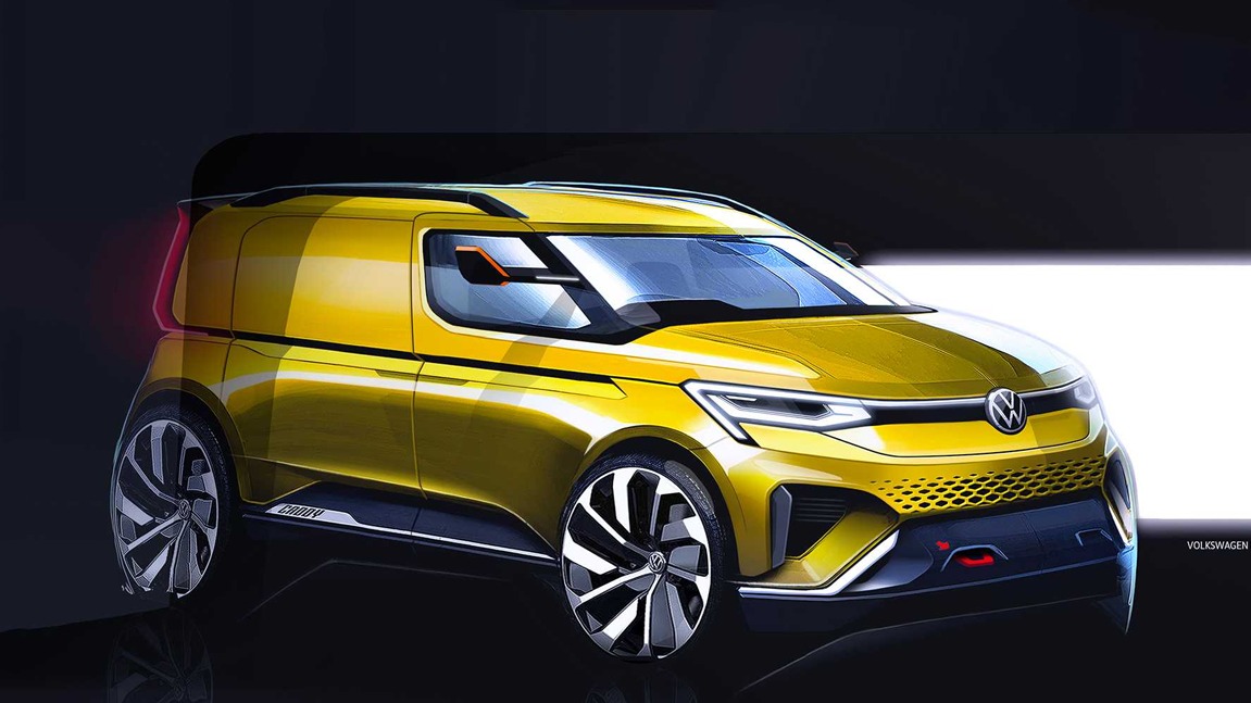 曝大众全新开迪预告图 增电动版本/将于明年发布