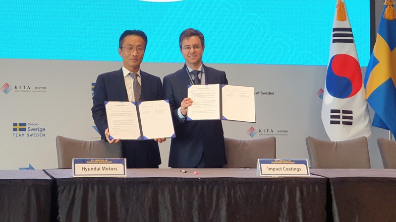 现代与Impact Coatings签署氢燃料电池研发合作M
