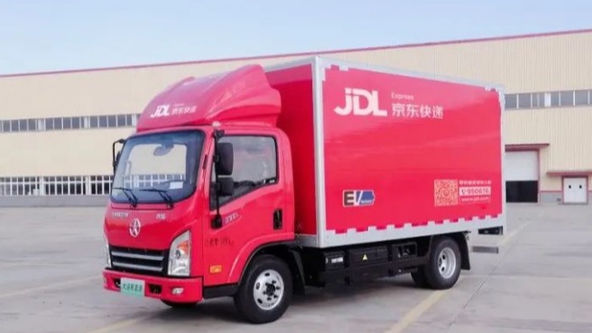 京东物流首批换电新能源车实际运行