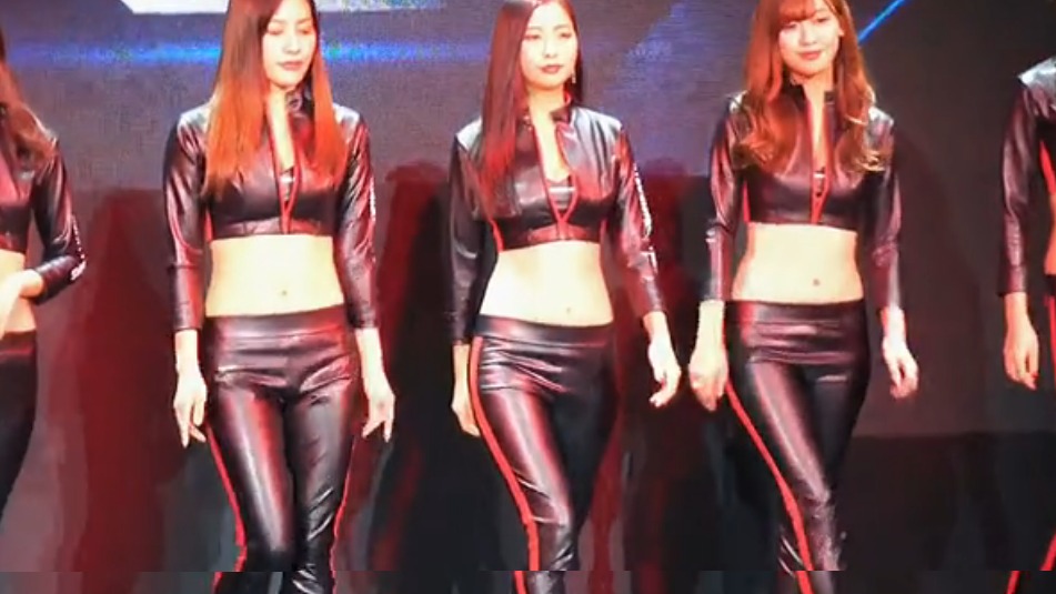 高清漂亮的车模小姐姐