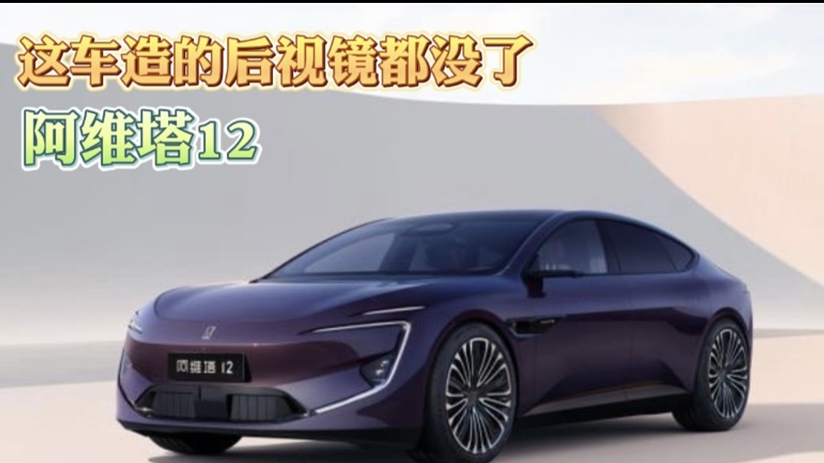 阿维塔12 这车造的后视镜都没了