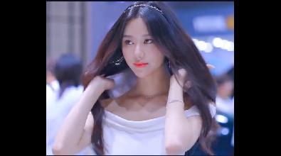 韩国车展，气质美女车模，美若天仙！