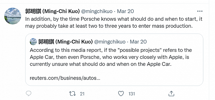 苹果造车，没有王炸