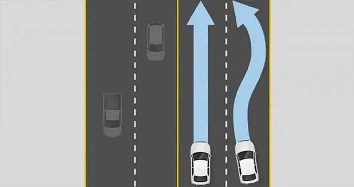 ▲车道居中辅助示意（图源《消费者报告》官网）