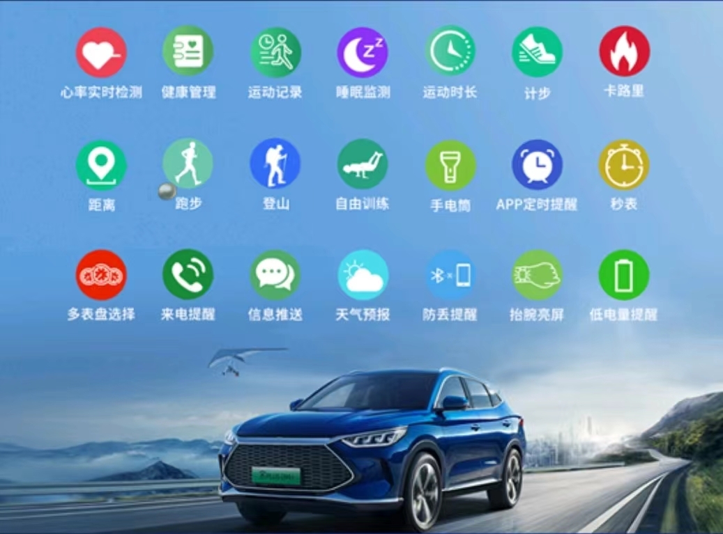 比亚迪智能手表配置信息曝光 支持车辆控制