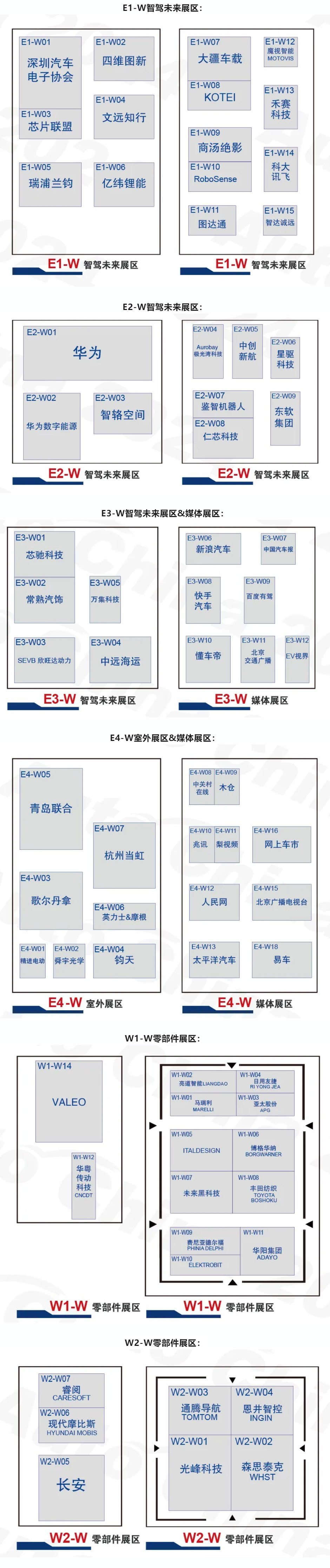 重磅！2024北京车展展位分布图发布